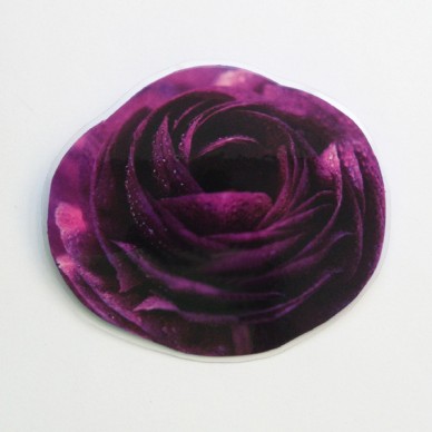 brooch  darkpurple flower