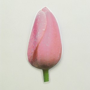 brooch  tulip pink long 