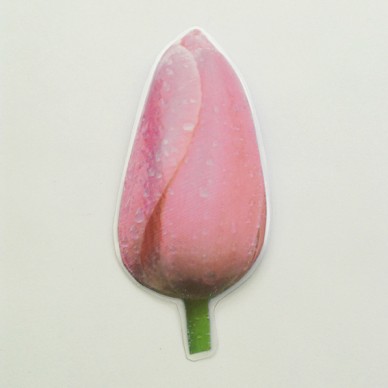 brooch  tulip pink long