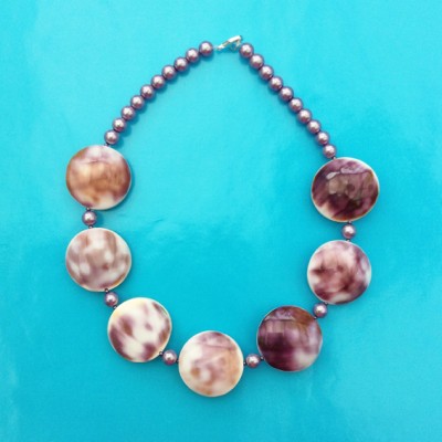 19necklace shell purple 72 - kopie