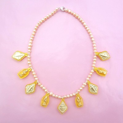 33 necklace buddha yellow OK 72 - kopie