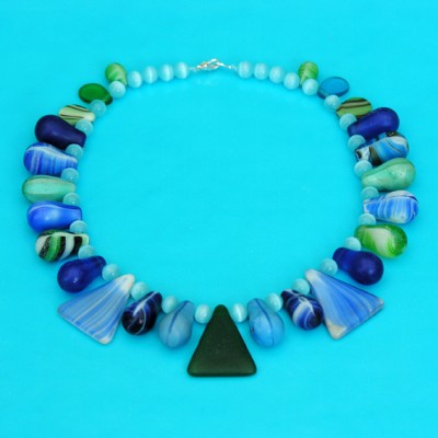 42 necklace glass drop blue 2 72 - kopie