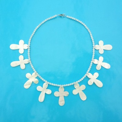 59 necklace shell cross 72 - kopie