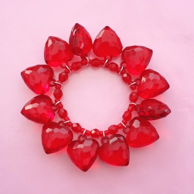 90bracelet shine heart red 72