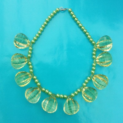 necklace shine ball green large 72