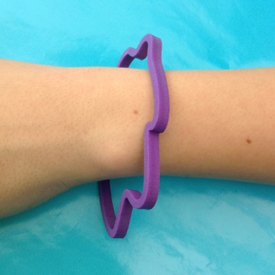 bracelet clouds purple 1 arm 72