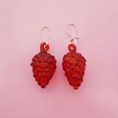 earring glass redfruit 72