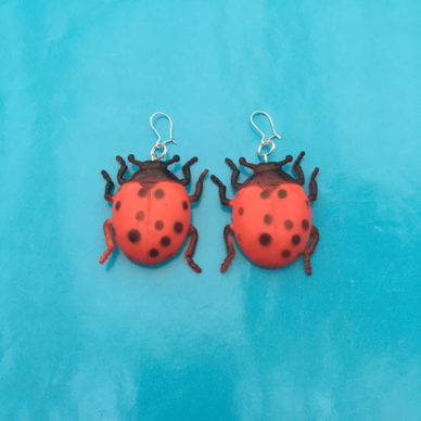 earring ladybug large 72