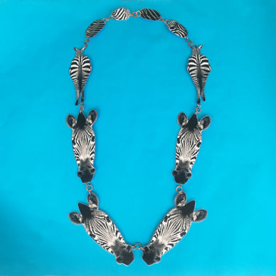 necklace animal zebra vk 72