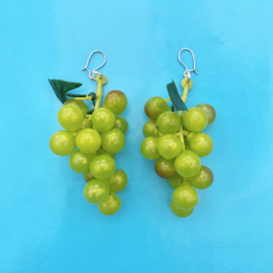 earring fruit grape green little 72