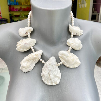 necklace oyster white 6 72